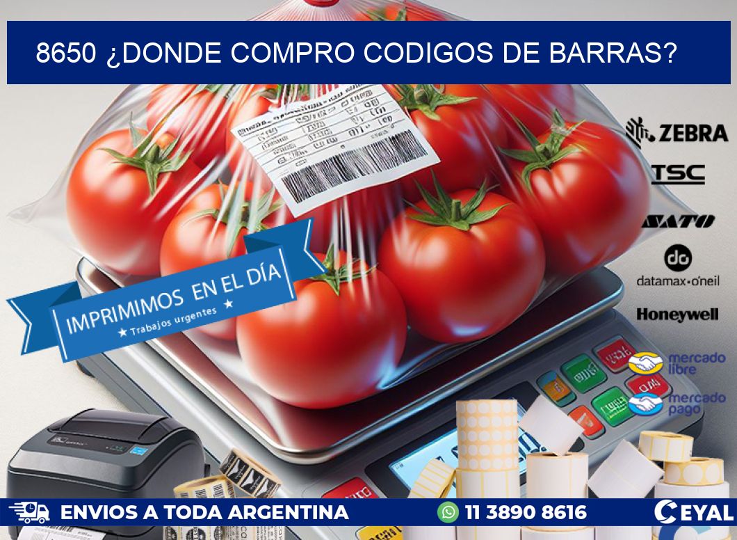 8650 ¿DONDE COMPRO CODIGOS DE BARRAS?