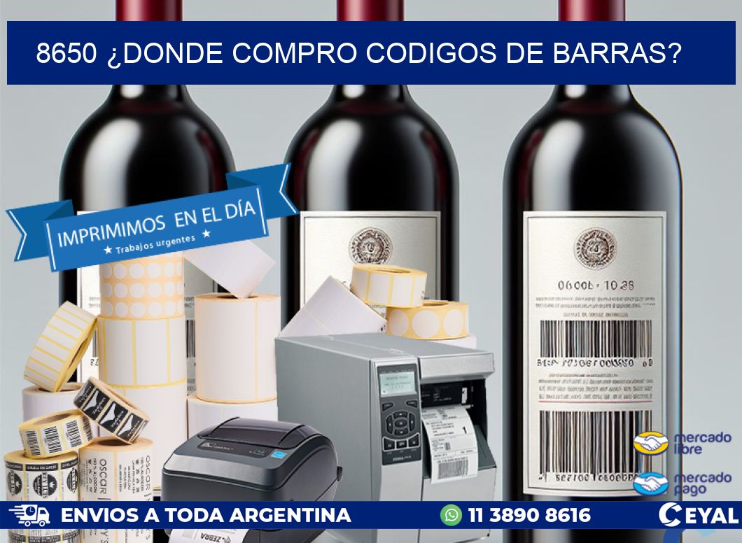 8650 ¿DONDE COMPRO CODIGOS DE BARRAS?