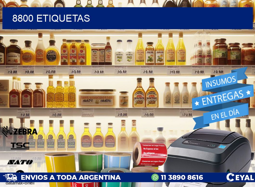 8800 ETIQUETAS