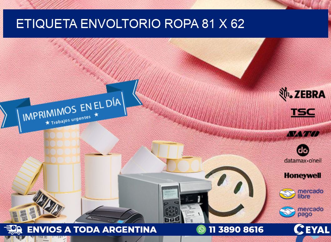 ETIQUETA ENVOLTORIO ROPA 81 x 62