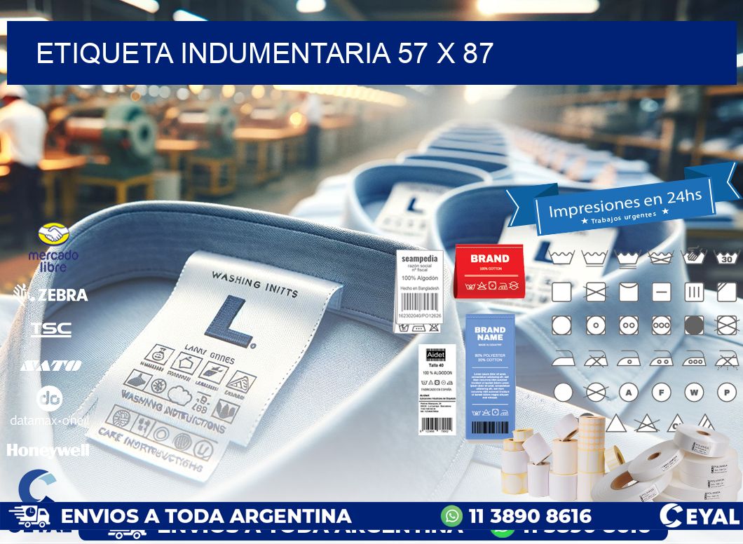 ETIQUETA INDUMENTARIA 57 x 87