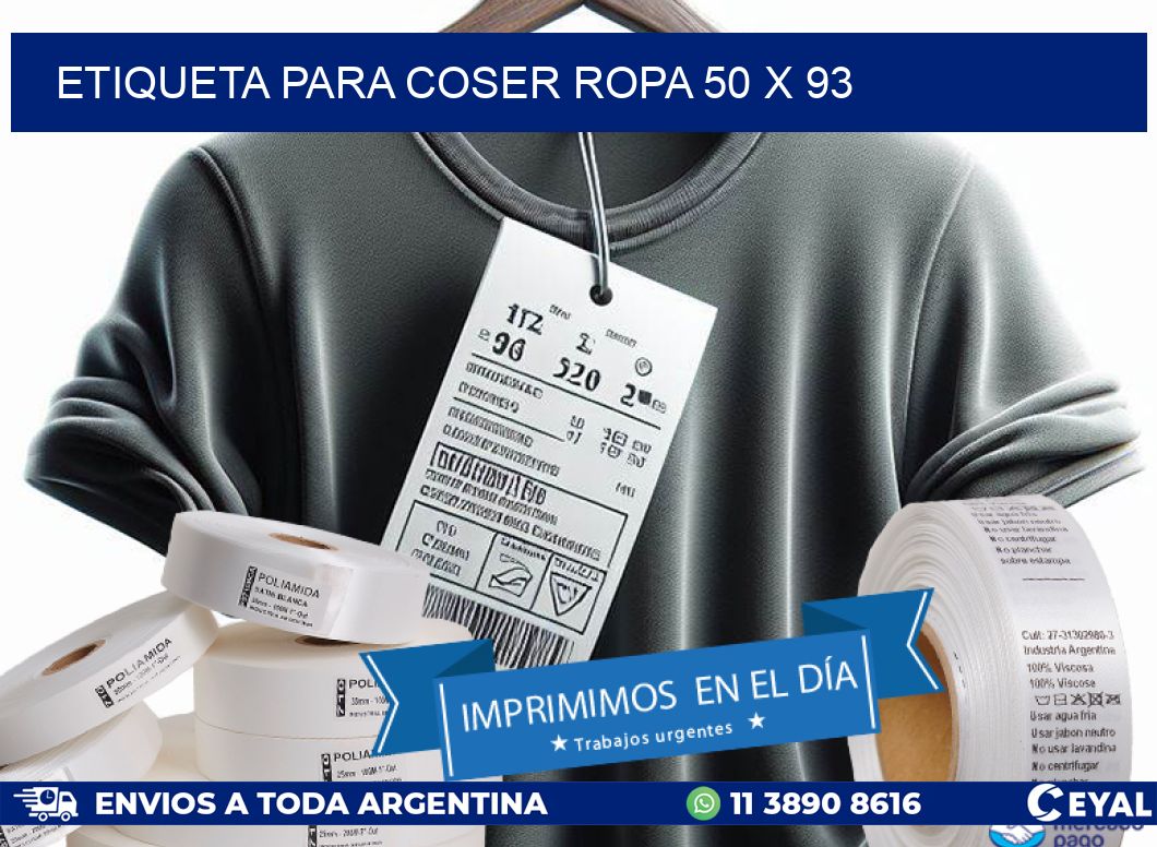 ETIQUETA PARA COSER ROPA 50 x 93