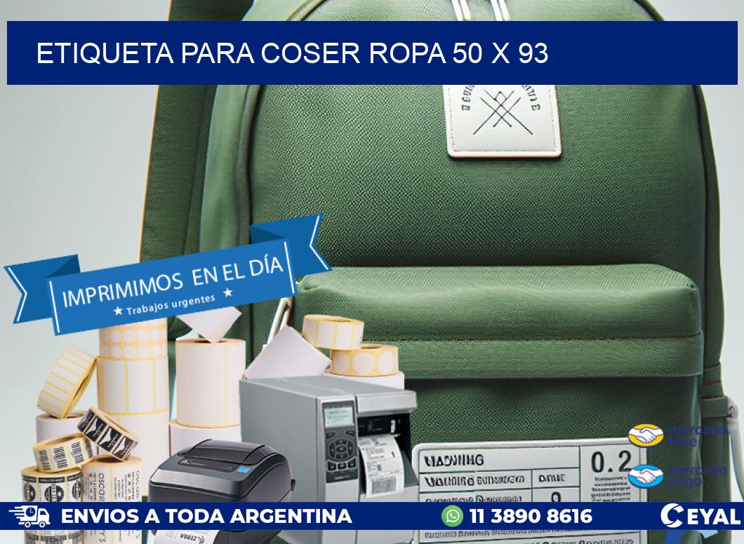 ETIQUETA PARA COSER ROPA 50 x 93