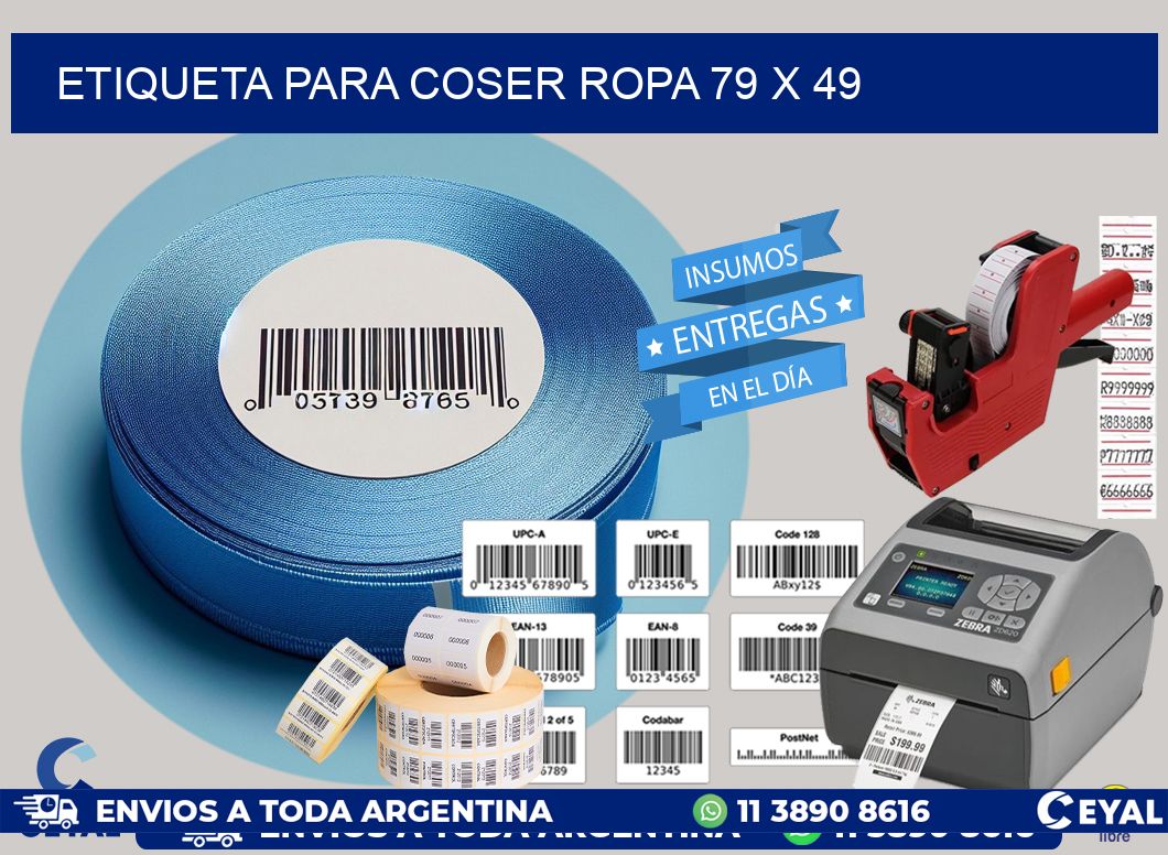 ETIQUETA PARA COSER ROPA 79 x 49