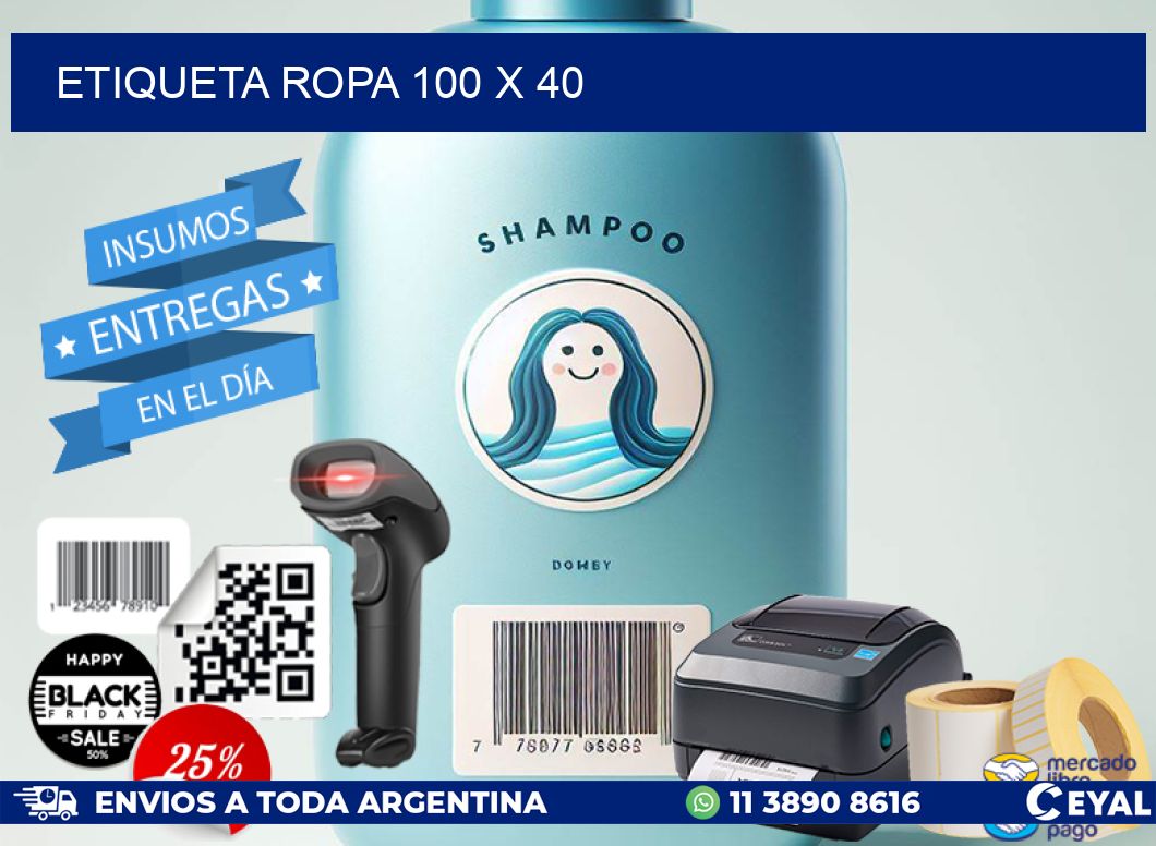 ETIQUETA ROPA 100 x 40