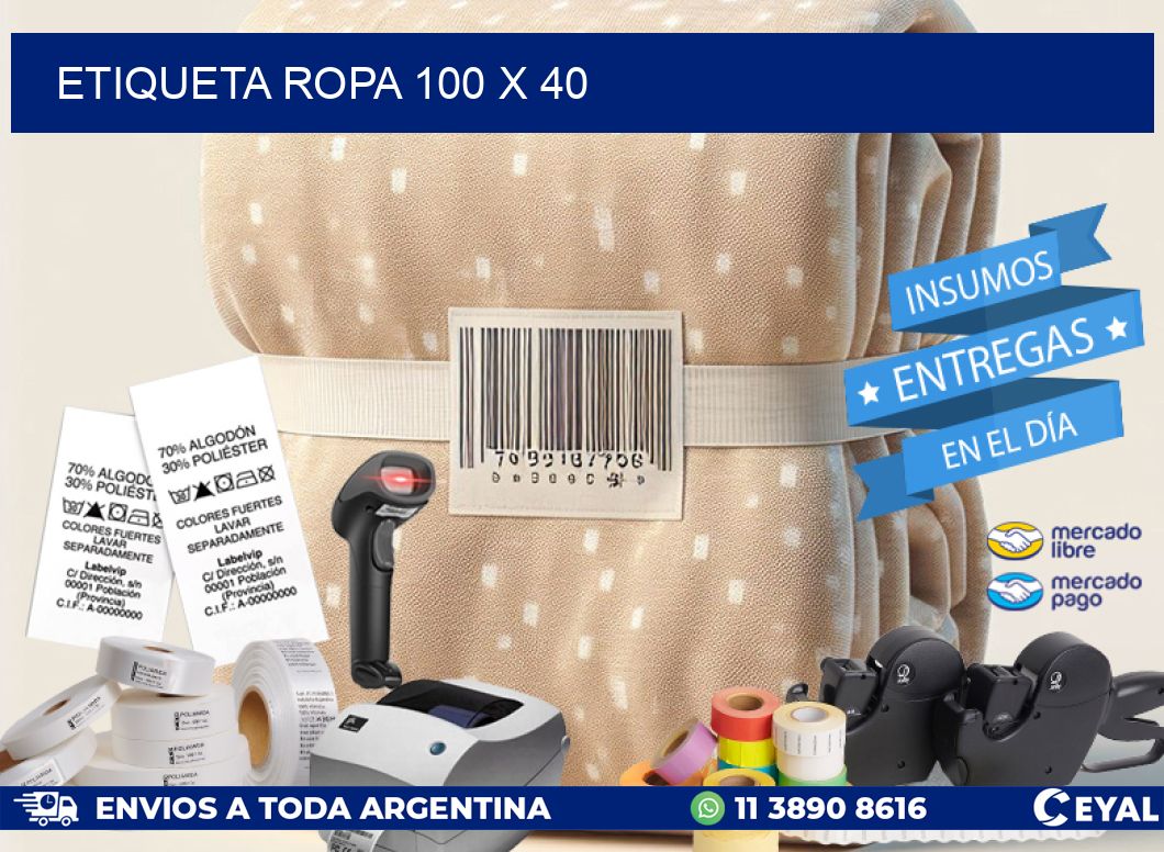 ETIQUETA ROPA 100 x 40