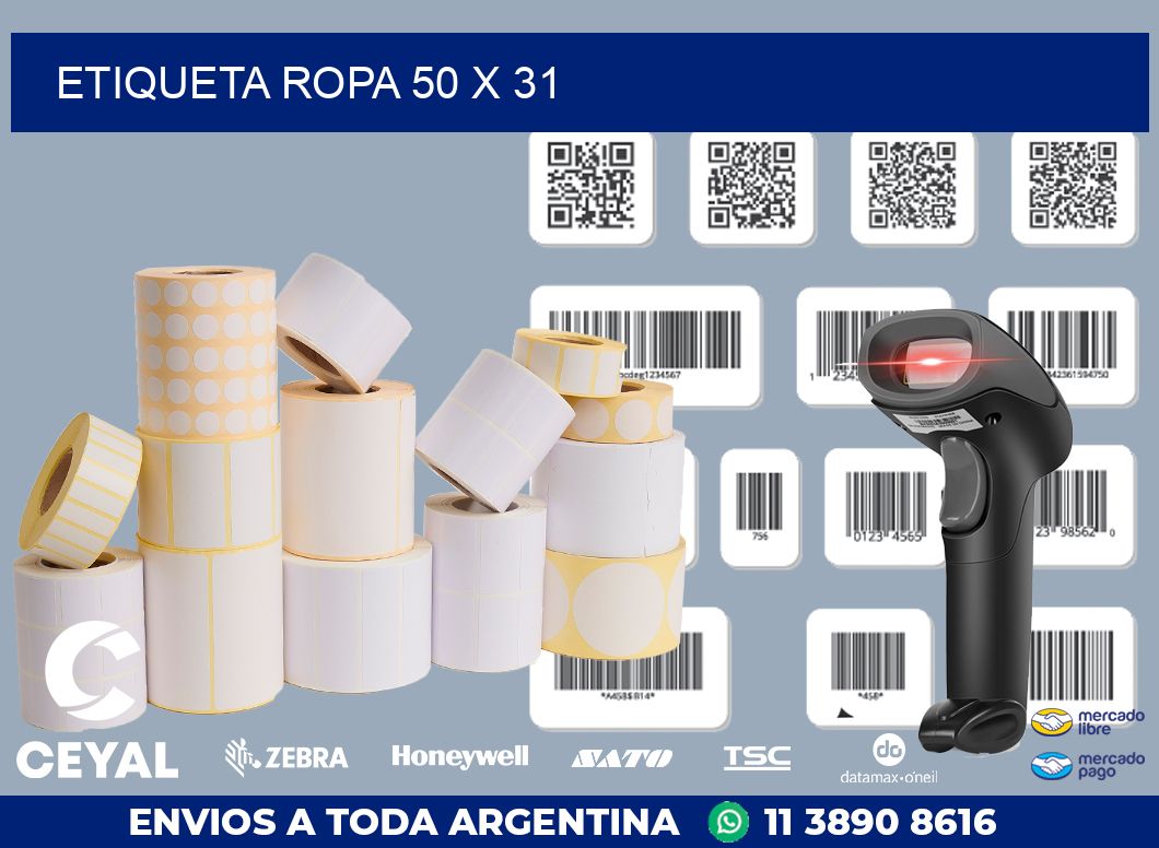 ETIQUETA ROPA 50 x 31