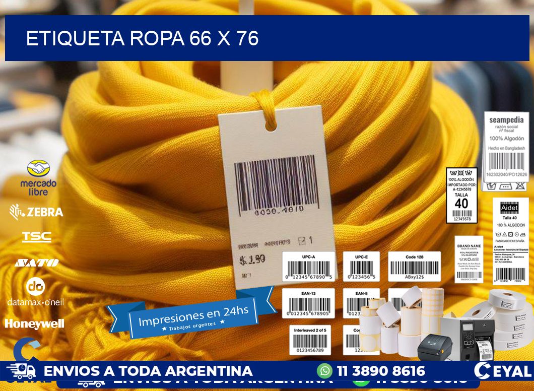 ETIQUETA ROPA 66 x 76