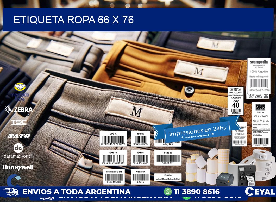 ETIQUETA ROPA 66 x 76