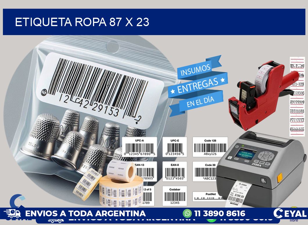 ETIQUETA ROPA 87 x 23