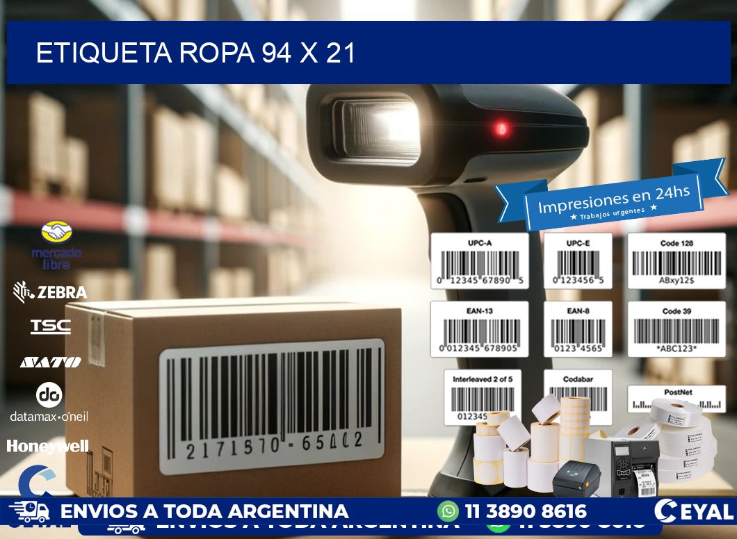 ETIQUETA ROPA 94 x 21