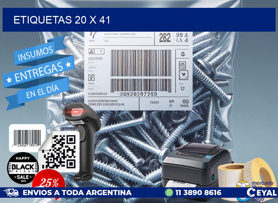 ETIQUETAS 20 x 41