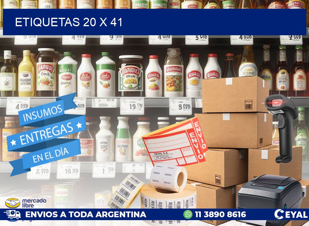 ETIQUETAS 20 x 41