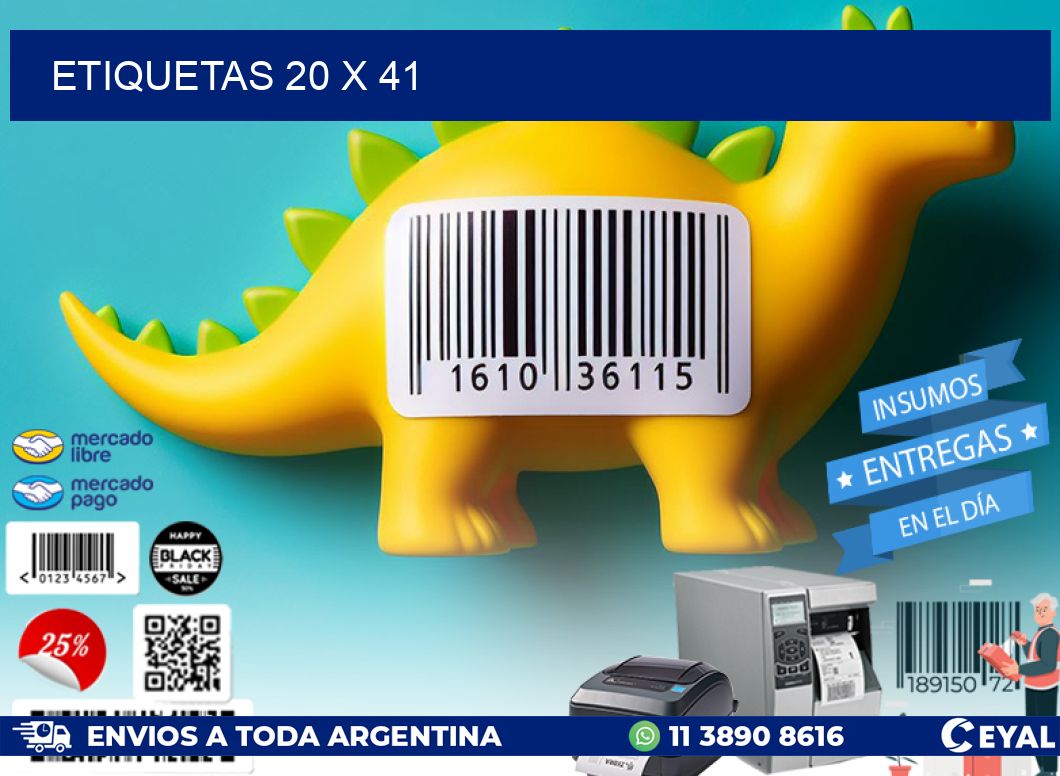 ETIQUETAS 20 x 41