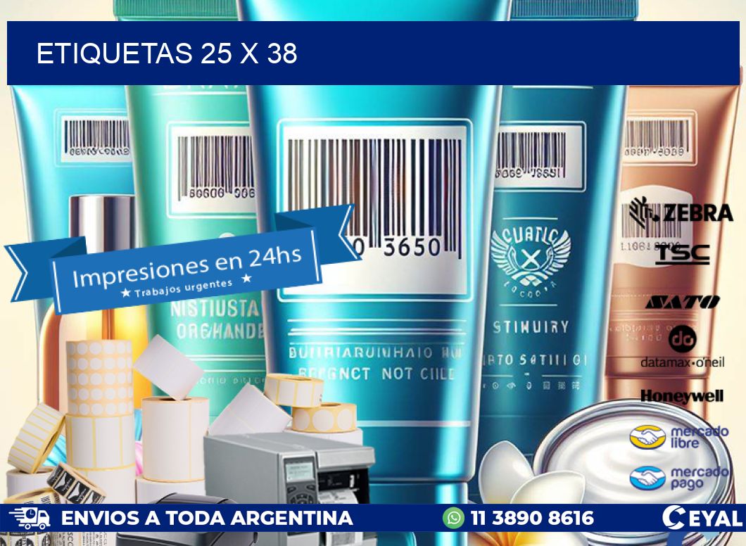 ETIQUETAS 25 x 38