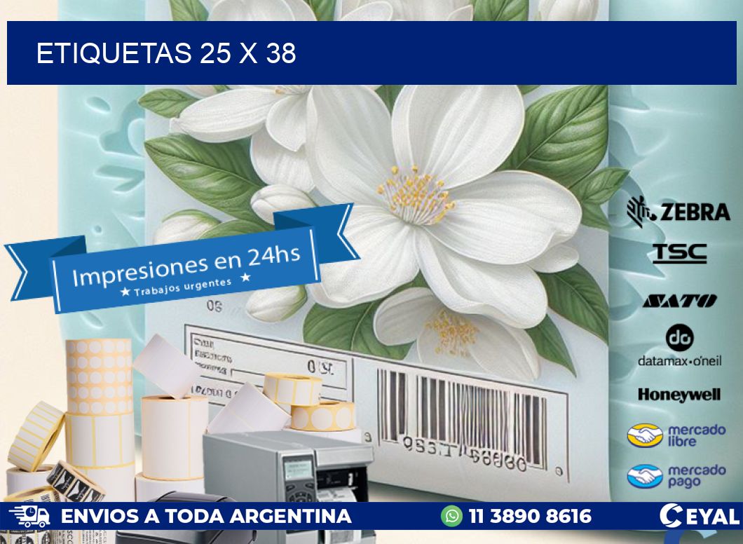 ETIQUETAS 25 x 38