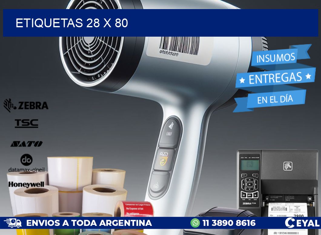 ETIQUETAS 28 x 80