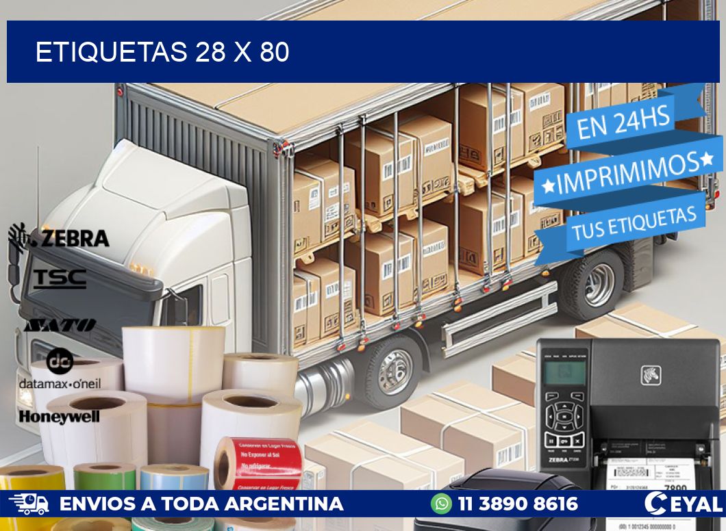 ETIQUETAS 28 x 80