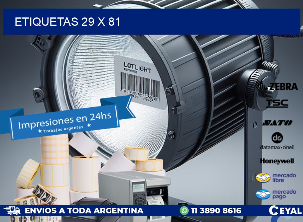 ETIQUETAS 29 x 81
