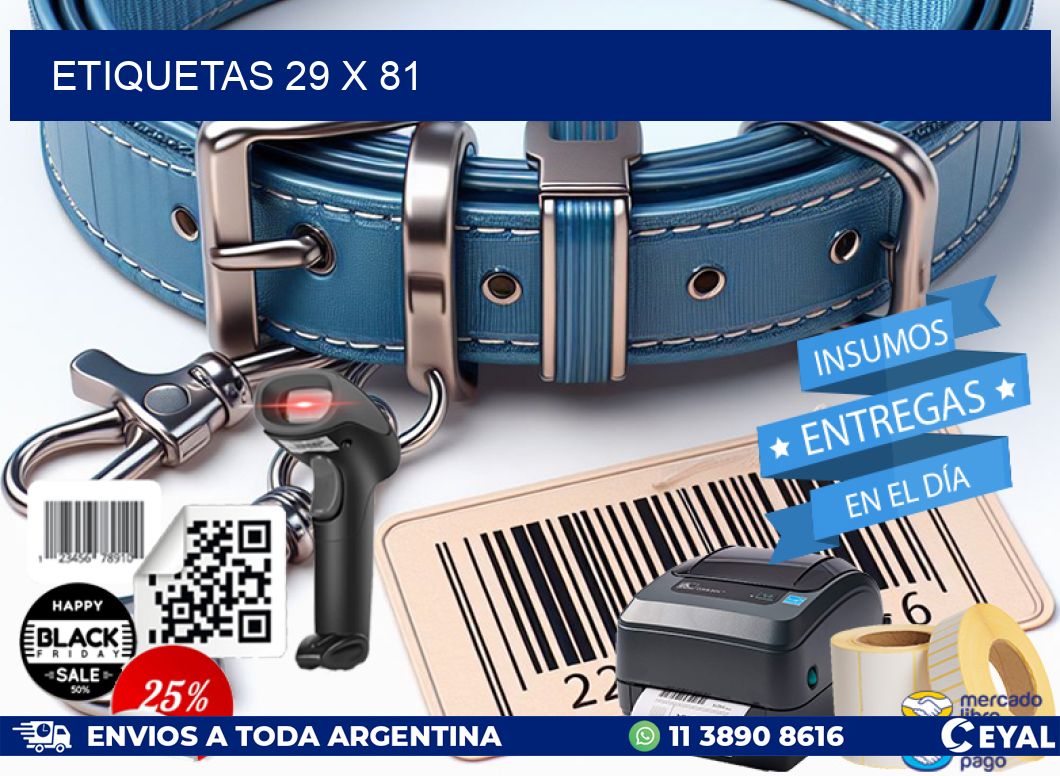 ETIQUETAS 29 x 81