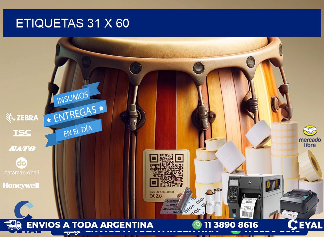 ETIQUETAS 31 x 60