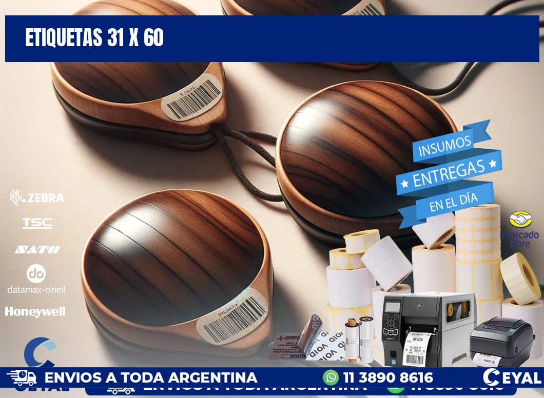 ETIQUETAS 31 x 60