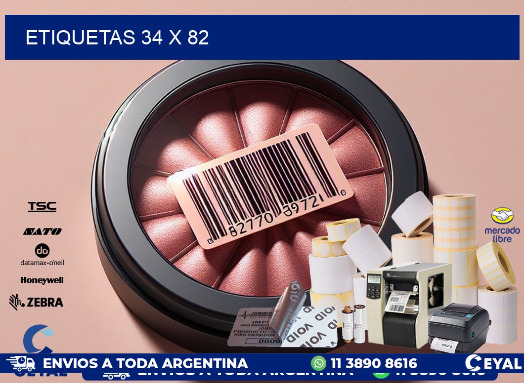 ETIQUETAS 34 x 82