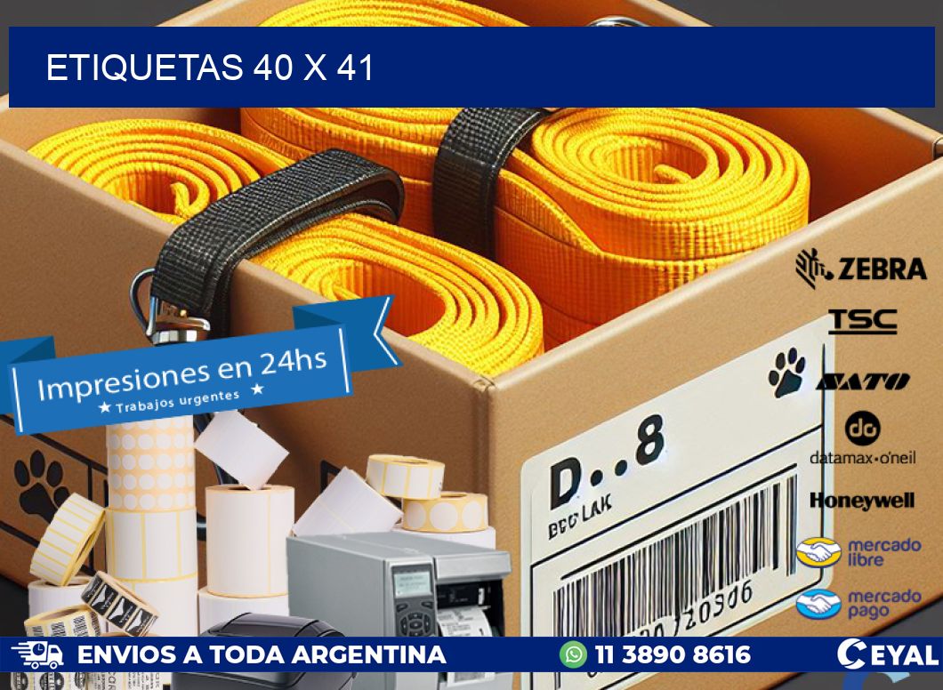 ETIQUETAS 40 x 41
