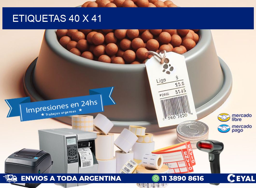ETIQUETAS 40 x 41