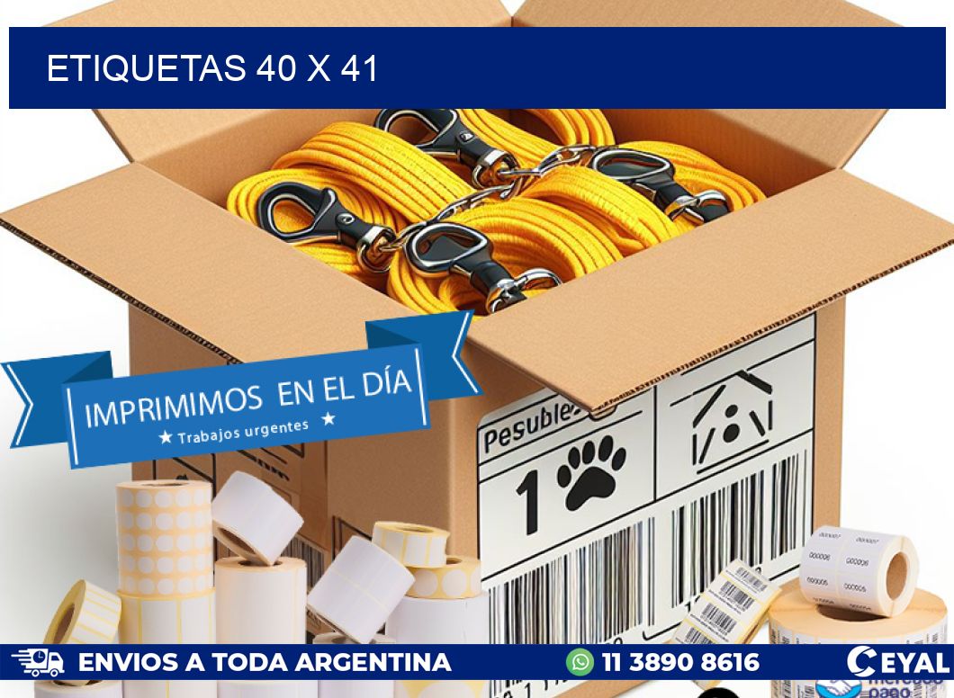 ETIQUETAS 40 x 41