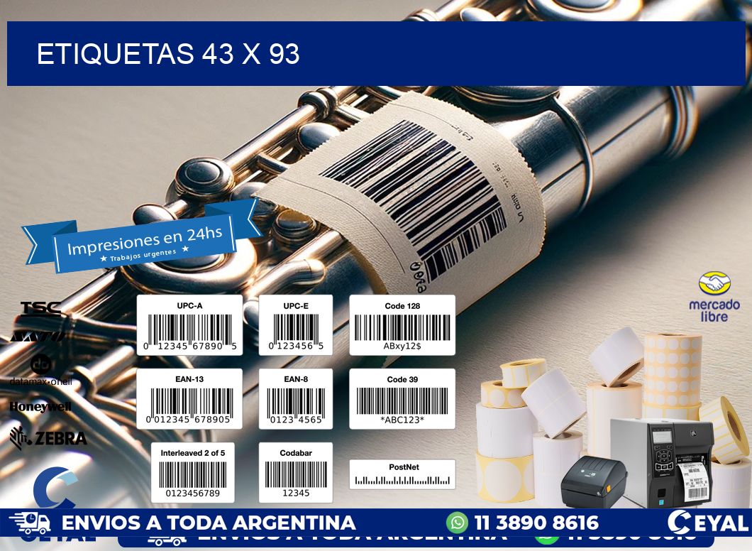 ETIQUETAS 43 x 93