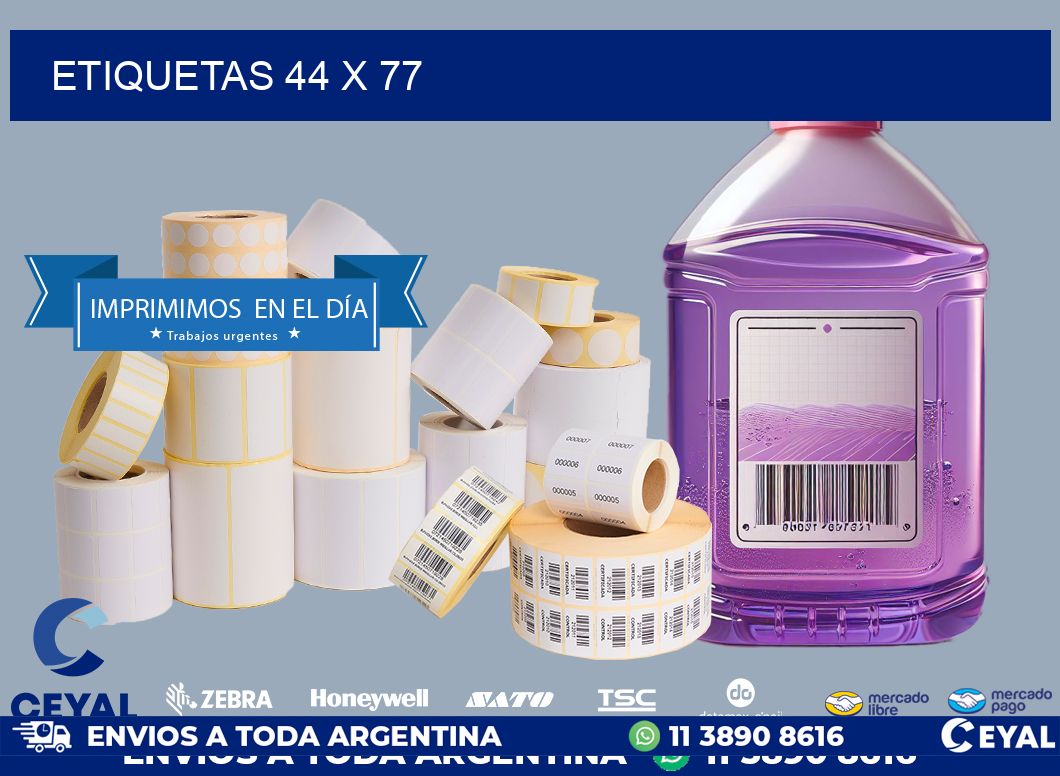 ETIQUETAS 44 x 77