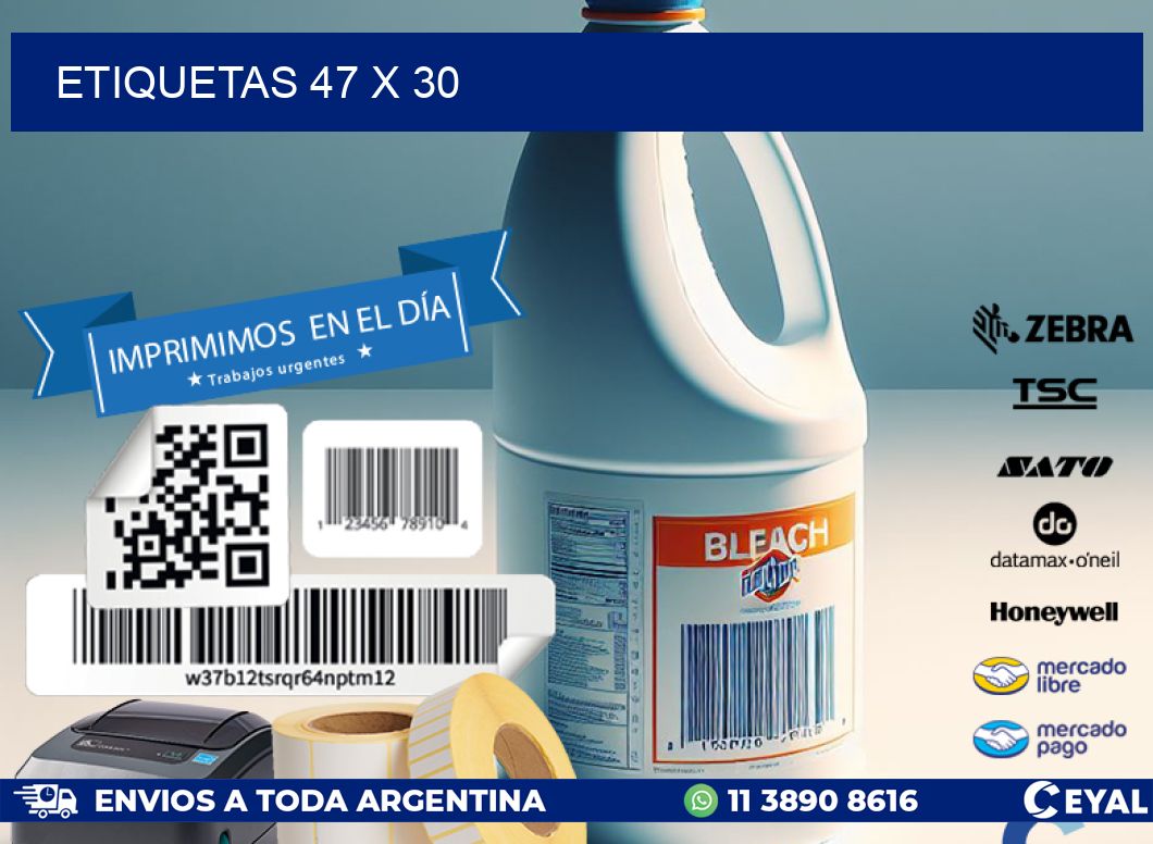 ETIQUETAS 47 x 30