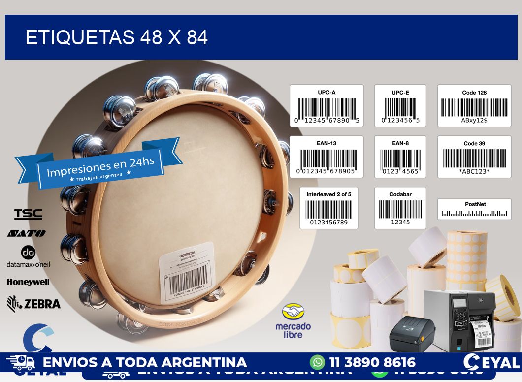 ETIQUETAS 48 x 84