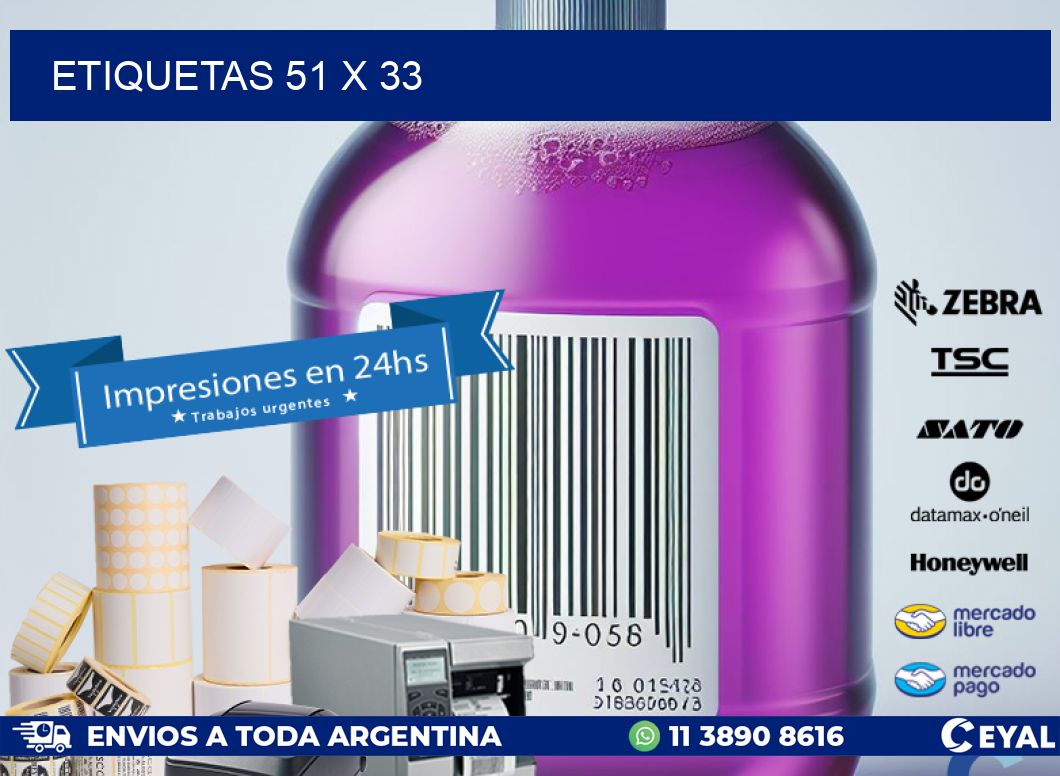 ETIQUETAS 51 x 33