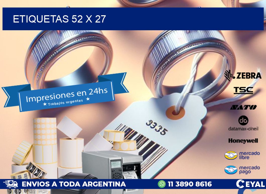 ETIQUETAS 52 x 27