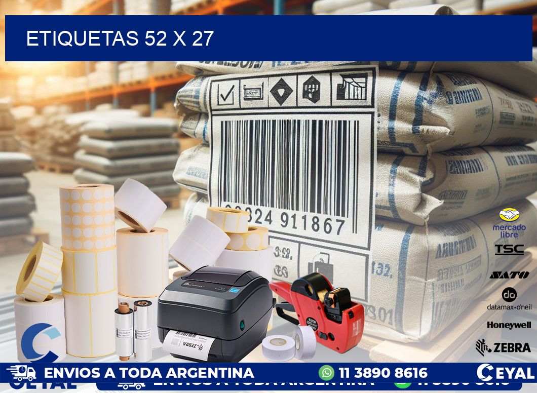 ETIQUETAS 52 x 27