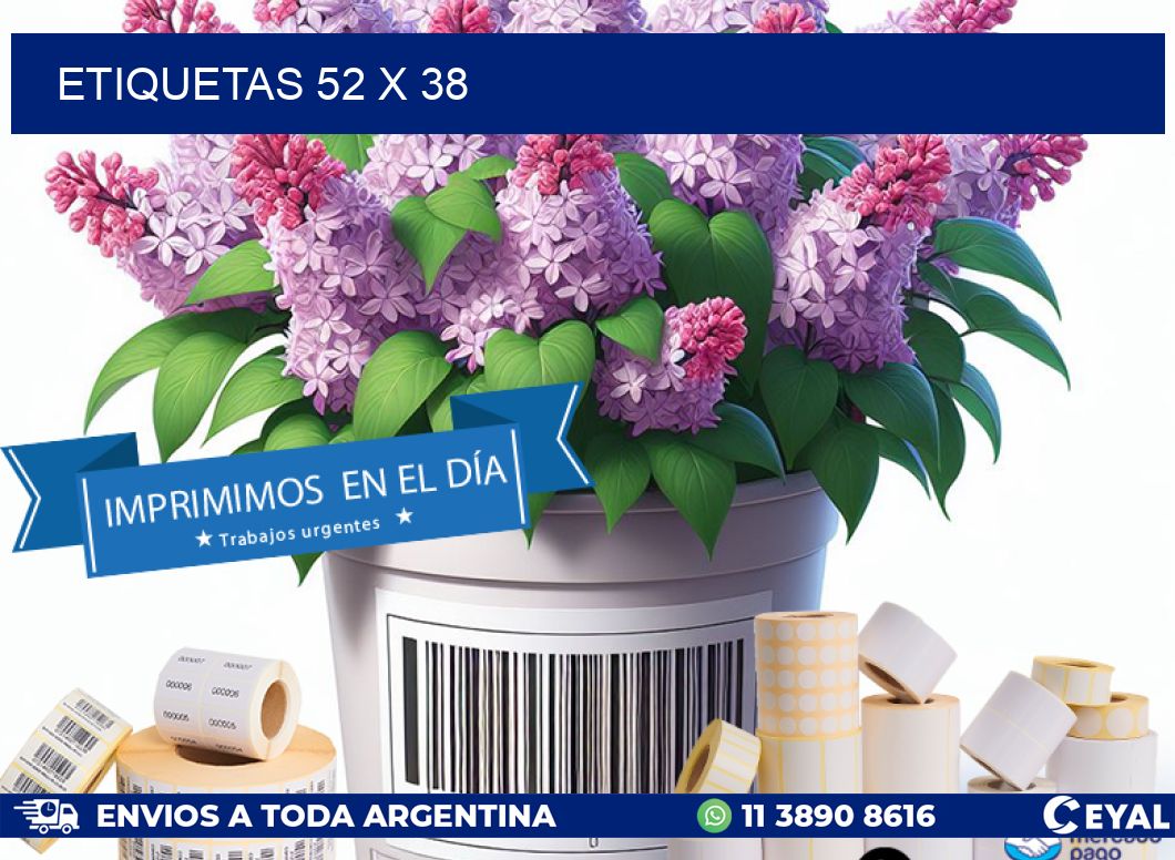 ETIQUETAS 52 x 38