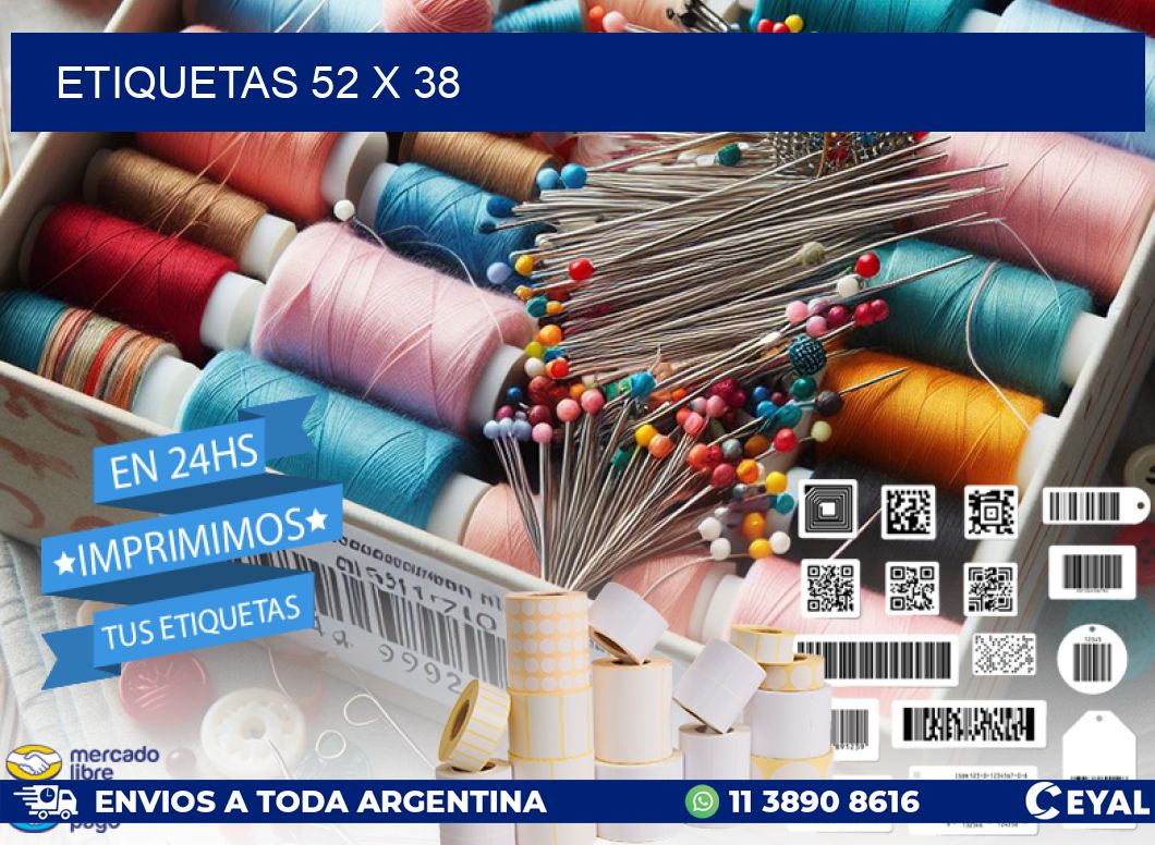 ETIQUETAS 52 x 38