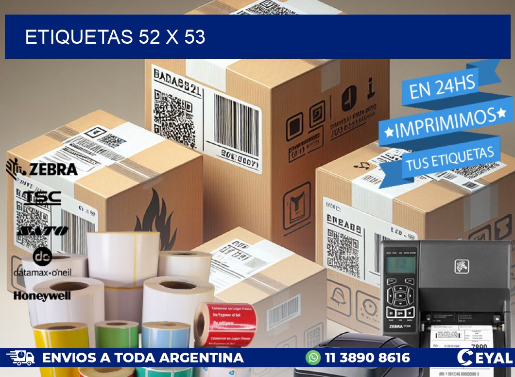ETIQUETAS 52 x 53