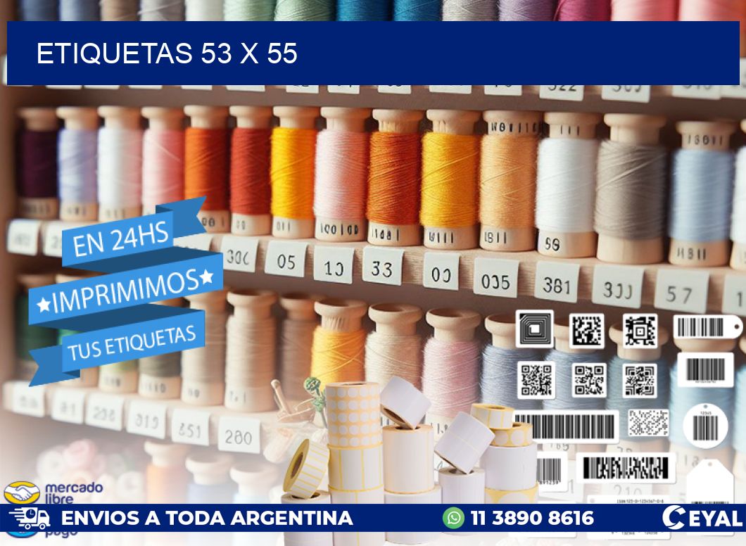 ETIQUETAS 53 x 55