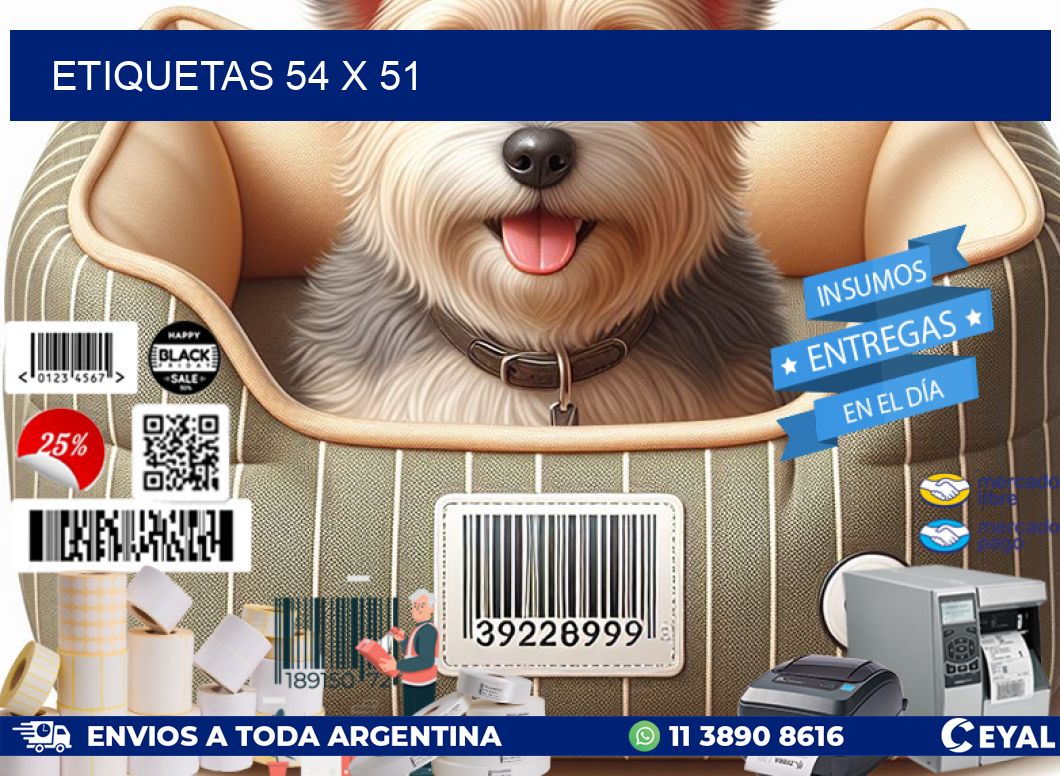 ETIQUETAS 54 x 51