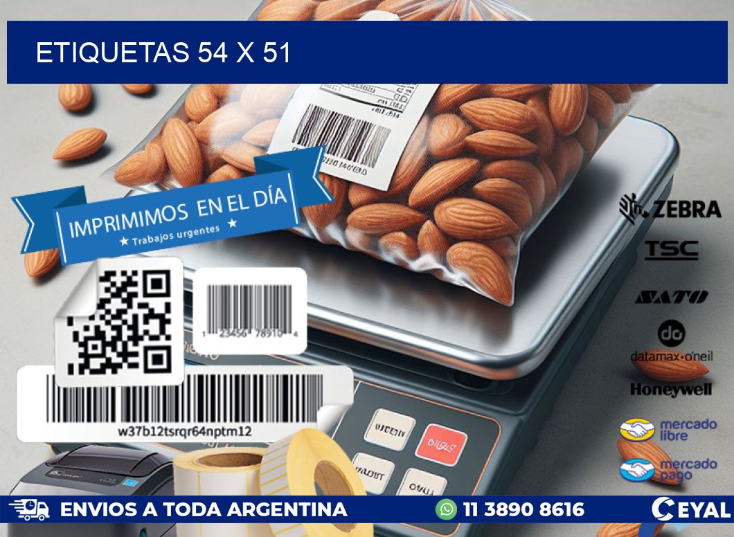 ETIQUETAS 54 x 51