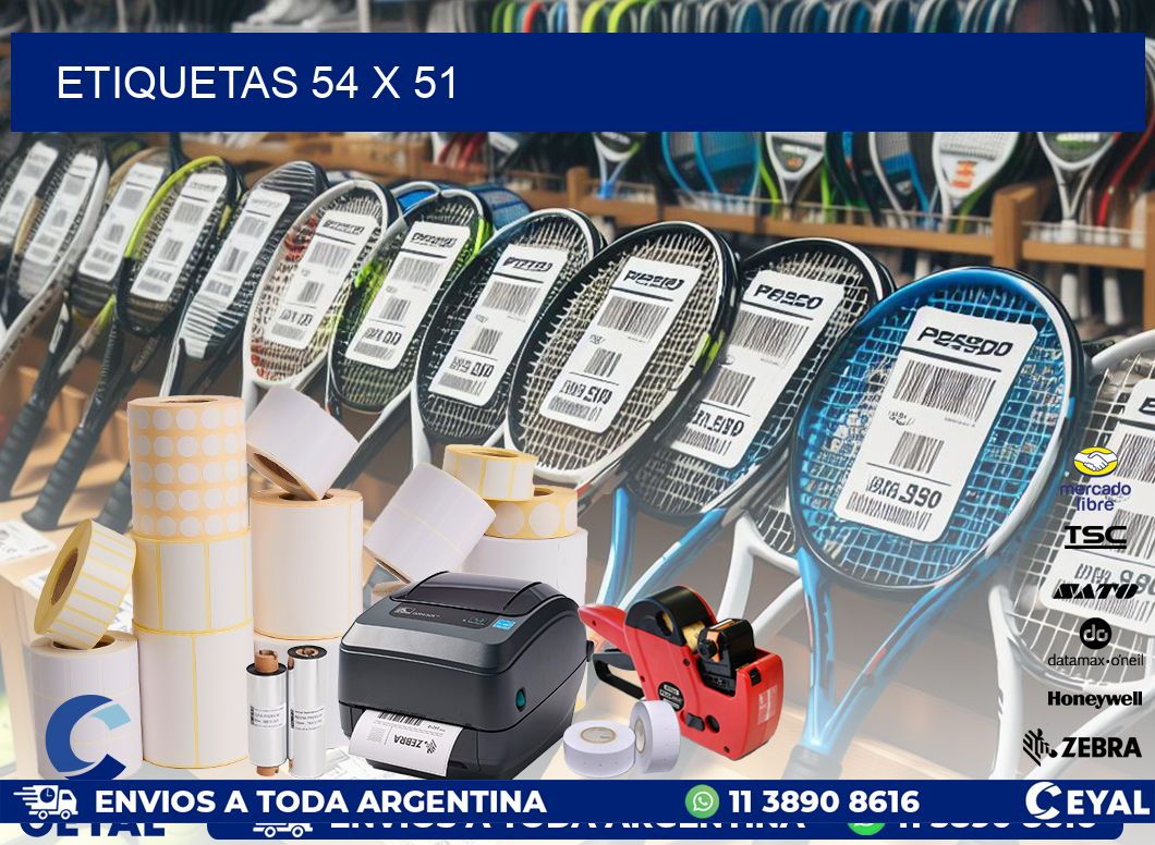 ETIQUETAS 54 x 51