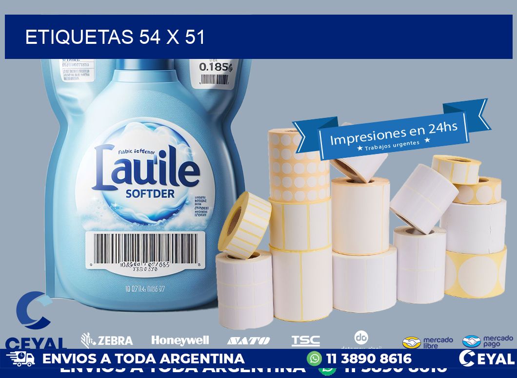 ETIQUETAS 54 x 51