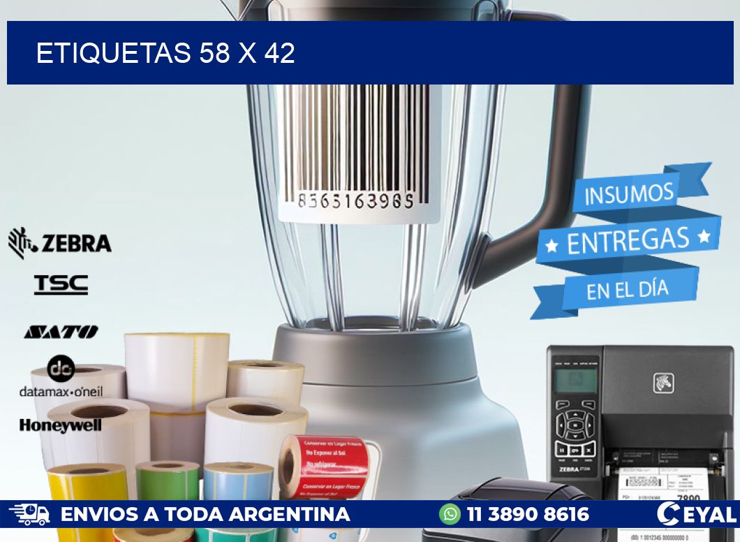 ETIQUETAS 58 x 42