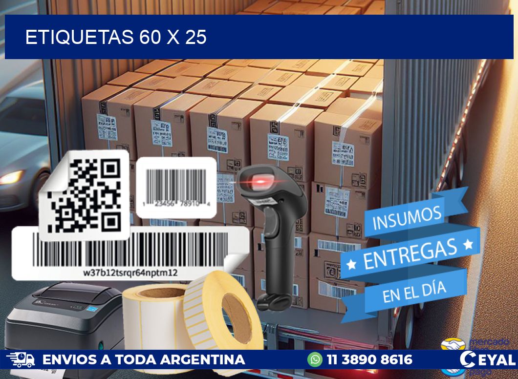 ETIQUETAS 60 x 25