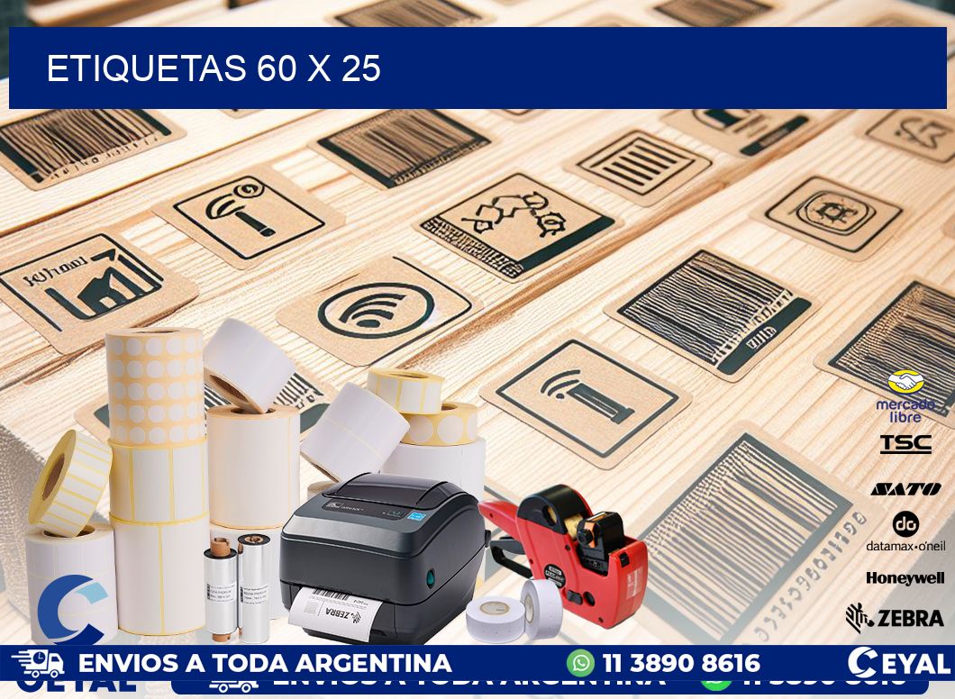 ETIQUETAS 60 x 25