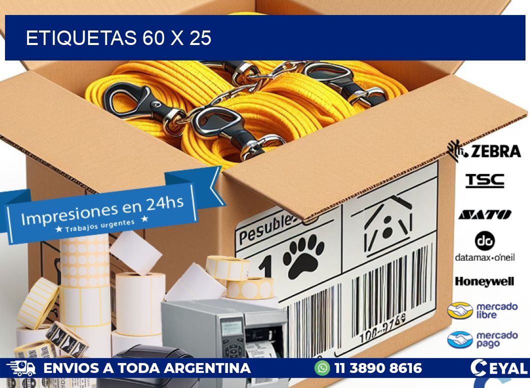 ETIQUETAS 60 x 25