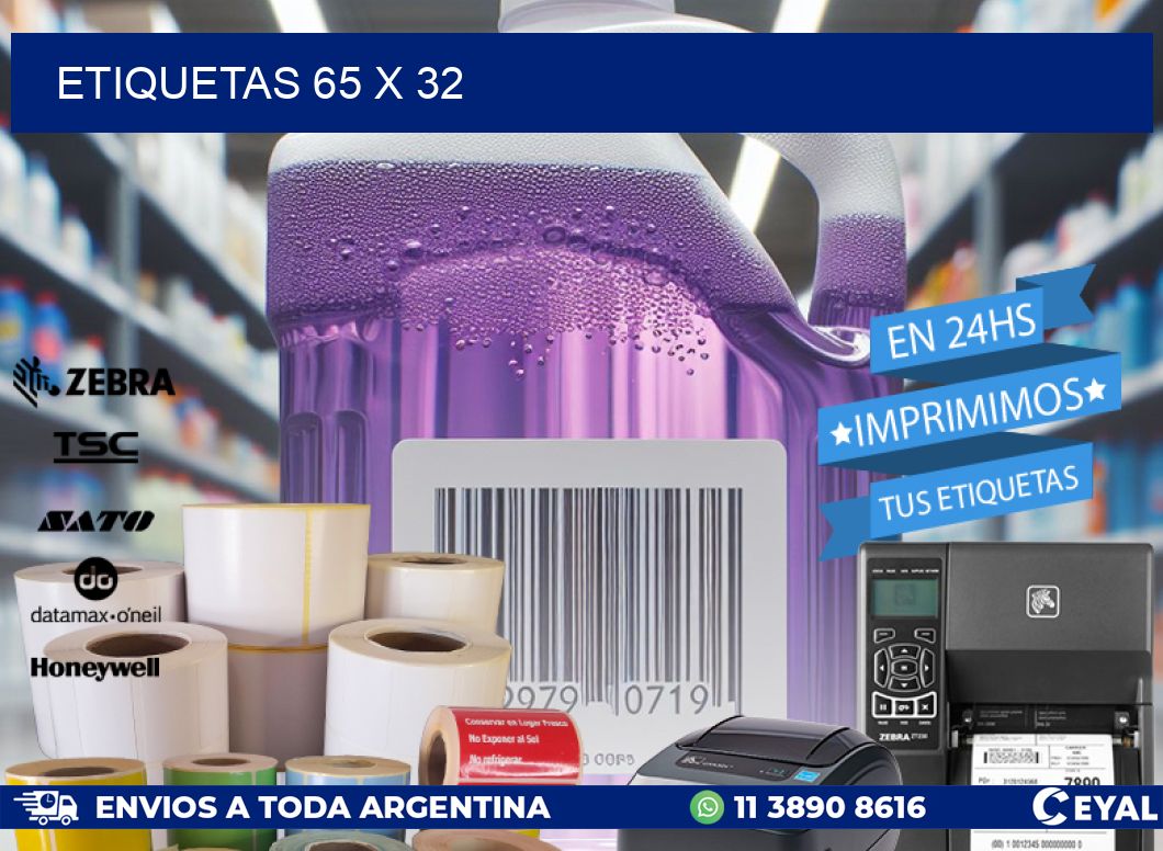 ETIQUETAS 65 x 32